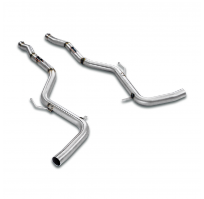 Centre pipe Right - Left for OEM catalytic(short Wheelbase model) Sistema "Cat.-back" 100% de acero inoxidable - Solo kit comple
