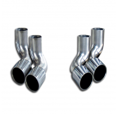 Endpipe Kit Right-Left Oo 76mm - Mercedes C199 Slr Amg/Mclaren Coupè "722 Edition" (5.5l V8 - 650 Cv) 2006 -> 2010 Supersprint