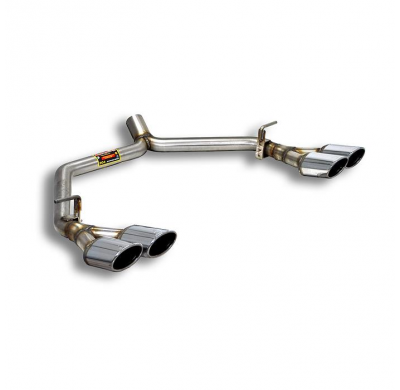 Tailpipes kit Right + Left 4 exit 120 x 80  Sistema de escape trasero "Cat.-back" 100% acero inoxidable Ø63,5 mm - Solo kit comp