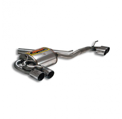 Silencioso trasero Derecho-Izquierdo OO 80  Sistema 100% Acero Inox salida Derecha-Izquierda (Se necesita modificar paragolpes)