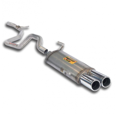 Connecting pipe + rear exhaust OO76 STEEL 409  ALTERNATIVA: Sistema "Kat-Back" en acero inoxidable 409 con acabado en arce. FIAT