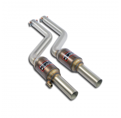 Catalizador metalico delantero Derecho-Izquierdo Sistema 100% de acero inoxidable - Solo kit completo BMW F10 / F11 523i (N53 Mo
