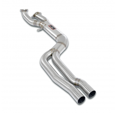 Tubo frontal en forma de "J" - sin resonancia Sistema de escape tipo "J-Pipe" para el silenciador trasero original (sección tran