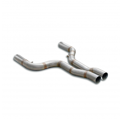 Kit de tubo delantero (conserva los catalizadores secundarios de fábrica) Sistema de doble tubo para el silenciador trasero orig