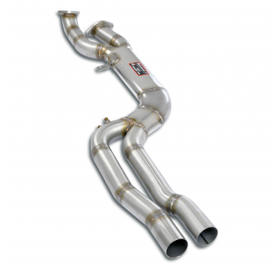 Front "J-Pipe" - non resonated Sistema "J-Pipe" - (Sección transversal de 100 mm - Curvado con mandril) - Elimina el catalizador