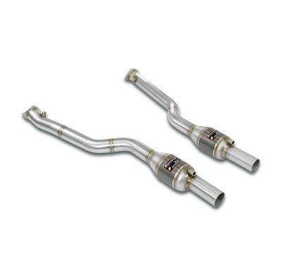 Metallic catalytic converters ALTERNATIVA:Sistema 100% Acero Inox para colectores OEM BMW E63 Coupè M6 5.0i V10 '05 -> Metallic