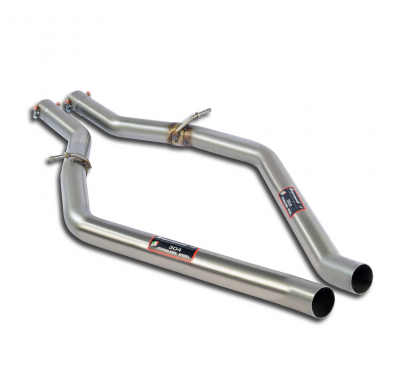 Connecting pipes kit Right - Left Sistema "Cat.-back" 100% de acero inoxidable - Solo kit completo MASERATI Grecale "Trofeo" 3.0