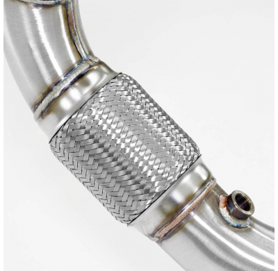 Turbo downpipe kit(Replaces catalytic converter) ALTERNATIVA: Downpipe kit para sistema de escape OEM, Ø70 mm - Ø65 mm VW ARTEO