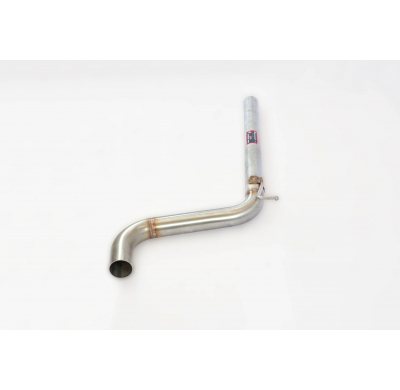 Tubo central  Sistema 100% de acero inoxidable, sobredimensionado Ø76mm-> Ø70mm - Solo kit completo VW POLO 2G GTI Facelift (TFS