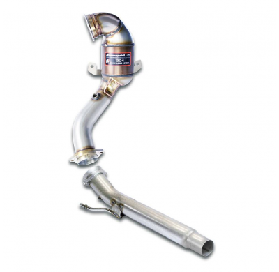 Kit de tubo de escape turbo + convertidor catalítico metálico WRC 100 CPSI ALTERNATIVA: Downpipe kit para sistema de escape OEM,