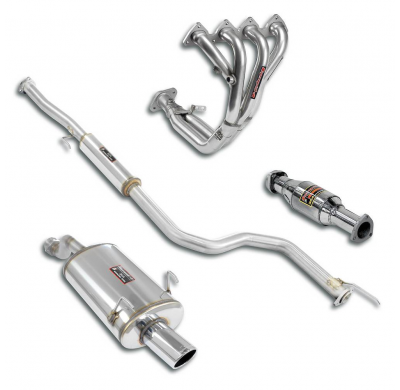 Track Performance Package Ø60mm, Complete system Sistema completo 100% de acero inoxidable HONDA INTEGRA Coupè 1.8i Type-R (Japa