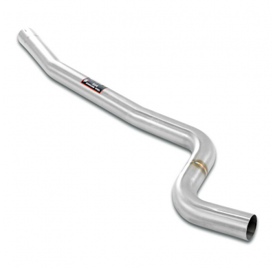 Tubo central 100% Stainless steel "Cat.-back" system, Oversize Ø70mm, for the Stock rear muffler / M Performance - Full kit only