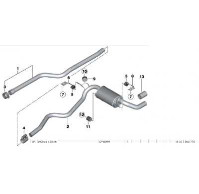 Silencioso Delantero  - Bmw F34 Gran Turismo (143 Hp) 2013 -> 2015 Supersprint