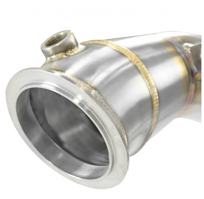 Turbo downpipe kit Derecho-Izquierdo (Reemplaza catalizador)Accepts the stock "Cat.-Back" system Kit de tubo de bajada 100% acer