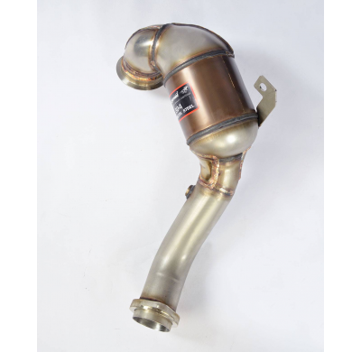 Kit de tubo de escape turbo + convertidor catalítico metálico WRC 100 CPSI (elimina el filtro de partículas de gasolina) Sistema
