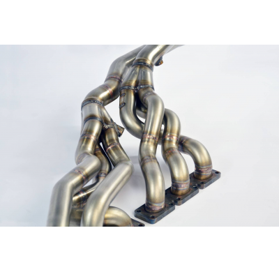 Colector Inox (Volante a La Derecha )Para Catalizador Original  - Bmw E39 Touring 520i / 523i '96 -> 8/'98 (Modelo Con Doble Oem