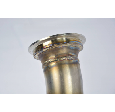 Downpipe kit Derecho-Izquierdo (Reemplaza catalizador) Sistema 100% Acero Inox tamaño grande 2 x Ø65mm -> 2 x Ø60mm - (Volante a