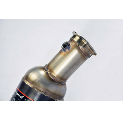 Downpipe Left + Metallic Catalytic Converter 200cpsi - Alfa Romeo Stelvio Quadrifoglio 2.9i V6 Bi-Turbo (510 Hp) 2017 -> Supersp