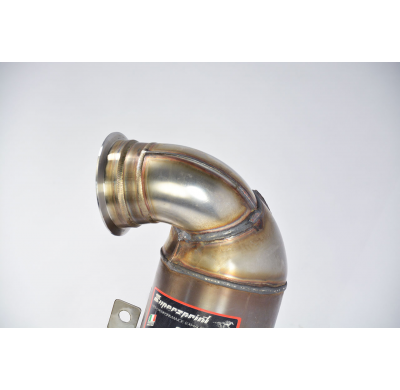 Kit de tubo de escape turbo + convertidor catalítico metálico de 200 CPSI (elimina el filtro de partículas de gasolina) Sistema