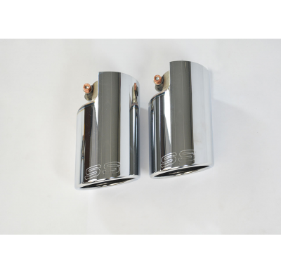 Colas de escape Derecha-Izquierda OO100 Sistema de escape completo 100% de acero inoxidable (Cat-back) - Solo kit completo PORSC
