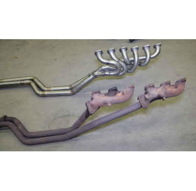 Colectores + Tubos De Conexión 100% Acero Inox - Bmw E12 528i (M30) '77 -> '81 (Modelo Usa ) Supersprint