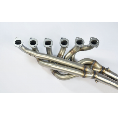 Colectores Acero Inox + "X-Pipe"(Left Hand Drive) Sistema de escape deportivo 2 x Ø50 mm BMW E28 533i (M30) 4/ 82 -> '84 (Modelo