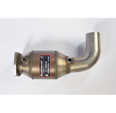 Front exhaust Left with Metallic catalytic converter 200CPSI    100% Stainless steel system for OEM rear muffler PORSCHE 991 Car