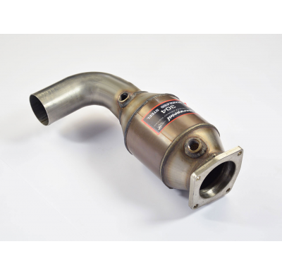 Escape delantero izquierdo con convertidor catalítico metálico 100CPSI 100% Stainless steel system for OEM rear muffler PORSCHE