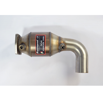 Escape delantero derecho con catalizador metálico de 100 CPSI. 100% Stainless steel system for OEM rear muffler PORSCHE 991 Carr