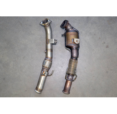 Turbo Downpipe Kit + Tubo Delantero (Reemplaza Catalizador Oem) - Ford Focus Rs 2.3i Turbo 4x4 (350 Cv) 2015 -> Supersprint