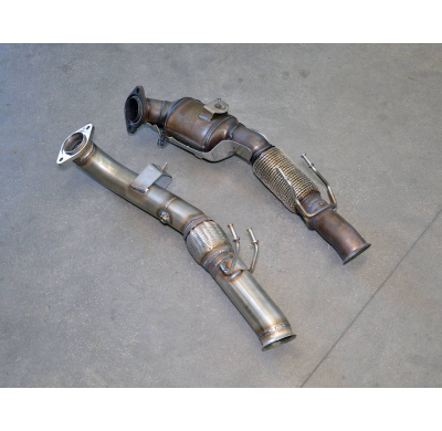 Turbo Downpipe Kit + Tubo Delantero (Reemplaza Catalizador Oem) - Ford Focus Rs 2.3i Turbo 4x4 (350 Cv) 2015 -> Supersprint