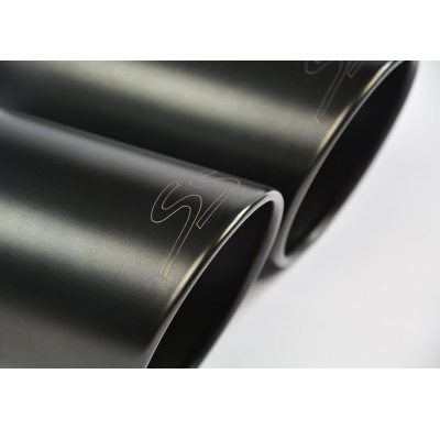 Kit Colas De Escape Negras Oo100 - Seat Leon Sc 5f Cupra 2.0 Tsi (265 - 280 Cv) 2013 -> 2015 (ø76mm) Supersprint