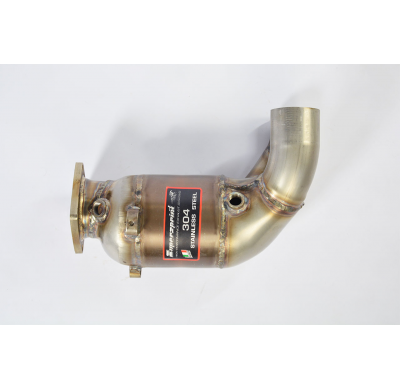 Escape delantero izquierdo con catalizador metálico 100CPSI Sistema 100% Acero Inox para silencioso trasero OEM Solo sistema com