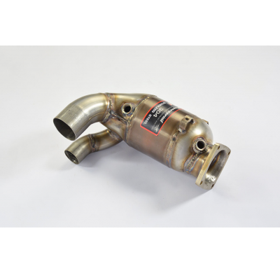 Escape delantero izquierdo con catalizador metálico 100CPSI Sistema 100% Acero Inox para silencioso trasero OEM Solo sistema com