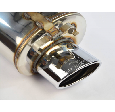 Sport "Cat.-Back" 145x95   Sistema "Cat.-back" 100% de acero inoxidable. Con homologación CEE. MERCEDES R170 SLK 230 Kompressor
