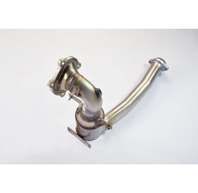 Turbo Downpipe Kit + Catalizador Metalico 100cpsi  - 595 Abarth 1.4t "Pista" (160 Cv) (ø65 Con Vàlvula) 2016 -> Supersprint