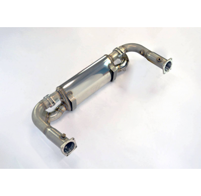 Silencioso trasero Derecho-Izquierdo "Race" (replace the OEM catalytic converter) Sistema "Racing" 100% acero inoxidable, sobred