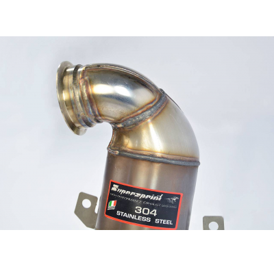 Turbo downpipe kit + Metallic catalytic converter WRC 100 CPSI - Deletes GPF Sistema 100% de acero inoxidable, sobredimensionado