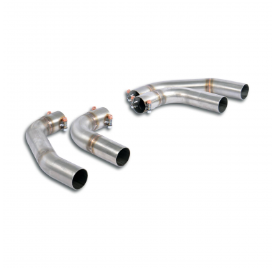 Kit de tubos de conexión derecho e izquierdo para puntas de extremo OEM Kit de escape central y trasero 100% acero inoxidable, p