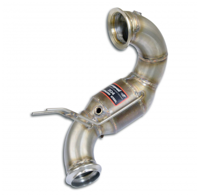 Downpipe + catalizador metalico 100CPSI Tubo de escape descendente 100% de acero inoxidable - Elimina el convertidor catalítico