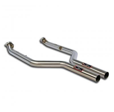 Tubo de escape derecho-izquierdo (sustituye al convertidor catalítico) Sistema 100% de acero inoxidable, 2 x Ø65 mm -> 2 x Ø63,5
