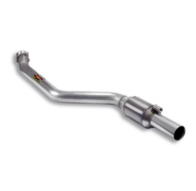 Downpipe izquierdo con catalizador metalico Sistema 100% de acero inoxidable 2 x Ø65 mm para los colectores de serie - Solo kit