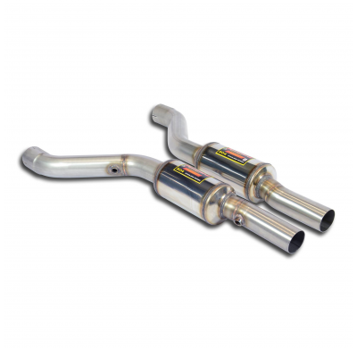 Silencioso delantero Derecho-Izquierdo Sistema 100% Acero Inox 2 x Ø63,5mm -> 2 x Ø60mm BMW Z3 M (For V12 - S70 / M70 engine con