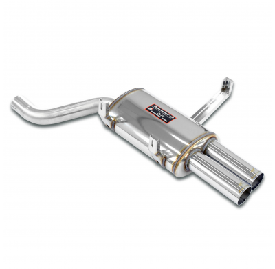 Silencioso trasero derecho "Racing" OO 70 Sistema completo 100% de acero inoxidable, tamaño extragrande 2 x Ø70 mm. Solo kit com
