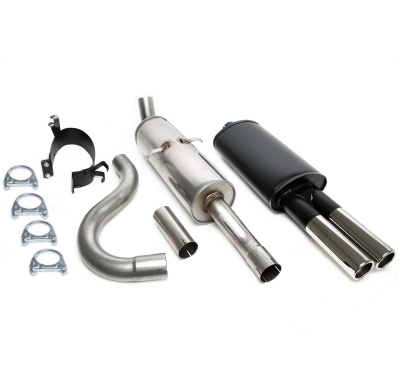 Sistema de escape deportivo TA Technix Tubo de escape: 2x70mm redondo / embridado Atención! El componente no se ofrece para su u