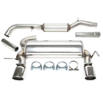 Sistema de acero inoxidable TA Technix Duplex Tubo de escape: 1x100 mm izquierdo y derecho con homologación CE  Valido para: Aud