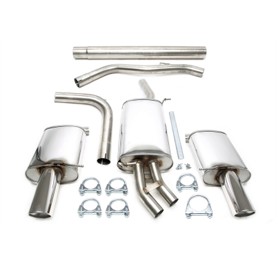 Sistema de acero inoxidable TA Technix Duplex Tubo de escape: 1x100 mm izquierdo y derecho con aprobación CE  Valido para: Audi