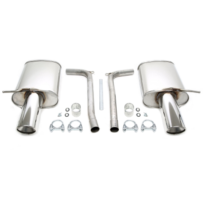 Sistema de acero inoxidable TA Technix Duplex Tubo de escape: 1*1x100mm izquierdo y derecho, redondo/enrollado Atención! El comp