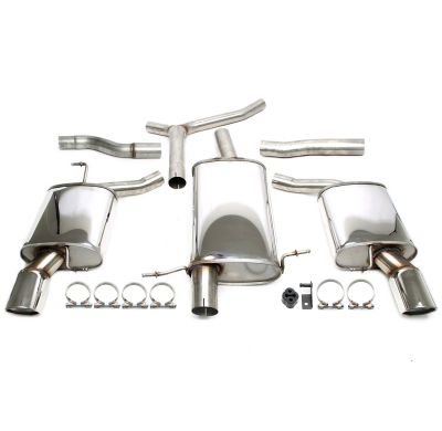 Sistema de acero inoxidable dúplex TA Technix Tubo de escape: 1*1x100 mm a la izquierda y a la derecha, redondo / enrollado con