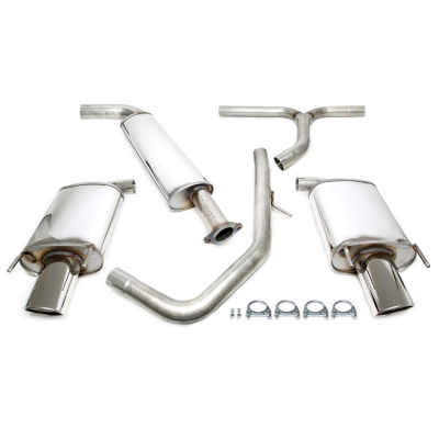 Sistema de acero inoxidable TA Technix Duplex Tubo de escape: 1x90x120 mm izquierdo y derecho con aprobación CE  Valido para: Op